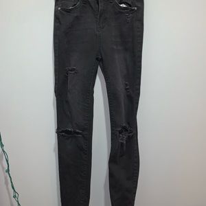 black ripped jeans from tillys